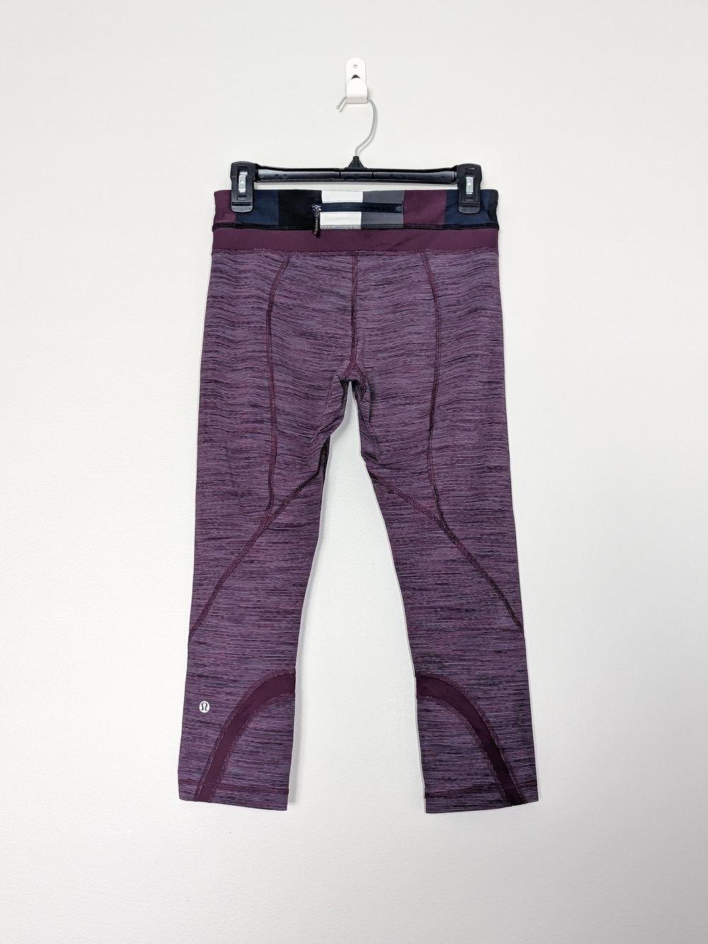 Lululemon Inspire Crop II Leggings, Heathered Purple, Size Small - Picture 2 of 9